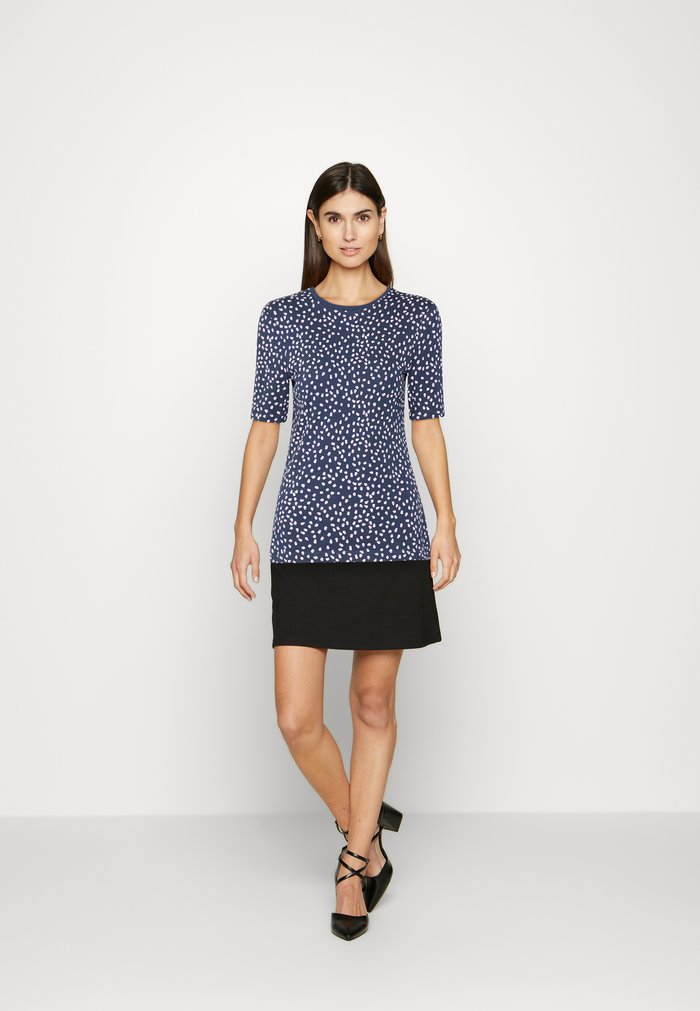 T Chemises Anna Field Print Bleu Foncé Femme | DIE-8989676